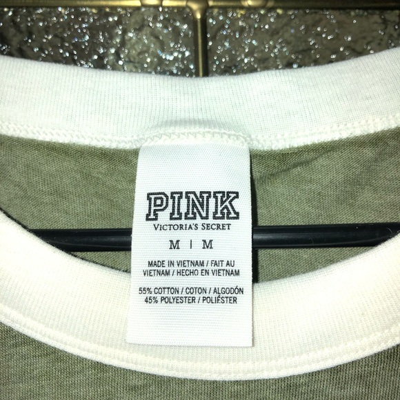 NWOT olive green size medium PINK shirt - Picture 4 of 4